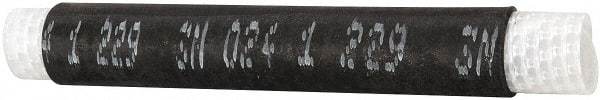 3M - 203mm Long, 2:1, EPDM Rubber Cold Shrink Electrical Tubing - Black - Industrial Tool & Supply