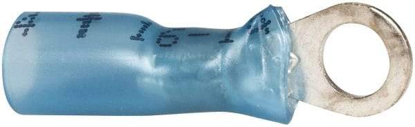 3M - 16-14 AWG Partially Insulated Crimp Connection Circular Ring Terminal - #10 Stud, 1" OAL x 0.31" Wide, Copper Contact - Industrial Tool & Supply