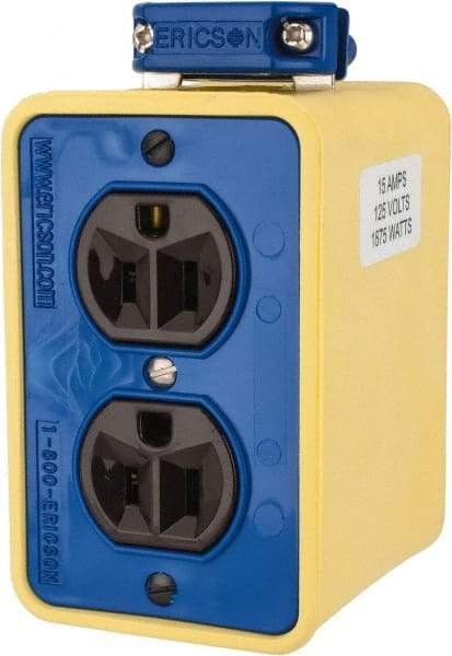 Conductix - Plastic Rectangle Outlet Box - 4-1/2" Overall Height x 2-1/2" Overall Width - Industrial Tool & Supply