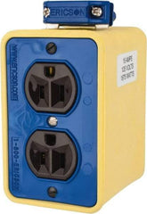 Conductix - Plastic Rectangle Outlet Box - 4-1/2" Overall Height x 2-1/2" Overall Width - Industrial Tool & Supply