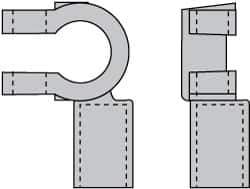 Noco - Automotive Battery 4/0 Left Elbow Terminal - Positive Polarity - Industrial Tool & Supply