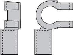 Noco - Automotive Battery 3/0 Right Elbow Terminal - Negative Polarity - Industrial Tool & Supply