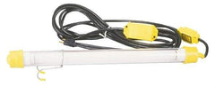 Made in USA - 120 Volt, 15 Watt, Electric, Fluorescent Portable Hook Work Light - 50' Cord, 1 Head - Industrial Tool & Supply