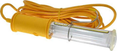 Made in USA - 13 Watt, Electric, Fluorescent Portable Handheld Work Light - 25' Cord, 1 Head - Industrial Tool & Supply
