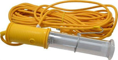 Made in USA - 13 Watt, Electric, Fluorescent Portable Handheld Work Light - 50' Cord - Industrial Tool & Supply