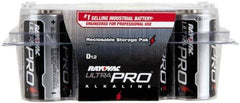 Rayovac - Size D, Alkaline, 12 Pack, Standard Battery - 1.5 Volts, Button Tab Terminal - Industrial Tool & Supply