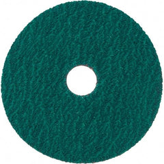 Standard Abrasives - 5" Diam 7/8" Hole 36 Grit Fiber Disc - Very Coarse Grade, Zirconia Alumina, 18,000 Max RPM, Series Z - Industrial Tool & Supply