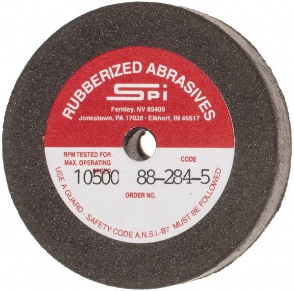Made in USA - 2" Diam x 1/4" Hole x 3/8" Thick, 80 Grit Surface Grinding Wheel - Aluminum Oxide/Silicon Carbide Blend, Medium Grade, 10,500 Max RPM - Industrial Tool & Supply