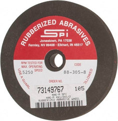 Made in USA - 4" Diam x 1/2" Hole x 1/2" Thick, 80 Grit Surface Grinding Wheel - Aluminum Oxide/Silicon Carbide Blend, Medium Grade, 5,250 Max RPM - Industrial Tool & Supply