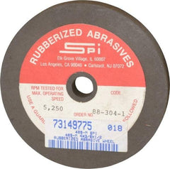 Made in USA - 4" Diam x 1/2" Hole x 3/8" Thick, 80 Grit Surface Grinding Wheel - Aluminum Oxide/Silicon Carbide Blend, Medium Grade, 5,250 Max RPM - Industrial Tool & Supply
