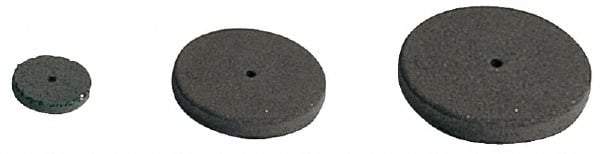 Made in USA - 1-1/2" Diam x 1/4" Hole x 1/2" Thick, 80 Grit Surface Grinding Wheel - Aluminum Oxide/Silicon Carbide Blend, Medium Grade, 15,000 Max RPM - Industrial Tool & Supply