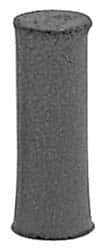 Made in USA - 1/4" Max Diam x 7/8" Long, Cylinder, Rubberized Point - Coarse Grade, Silicon Carbide, 1/16" Arbor Hole, Unmounted - Industrial Tool & Supply