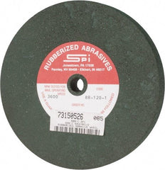 Made in USA - 6" Diam x 1/2" Hole x 3/4" Thick, 46 Grit Surface Grinding Wheel - Aluminum Oxide/Silicon Carbide Blend, Coarse Grade, 3,600 Max RPM - Industrial Tool & Supply