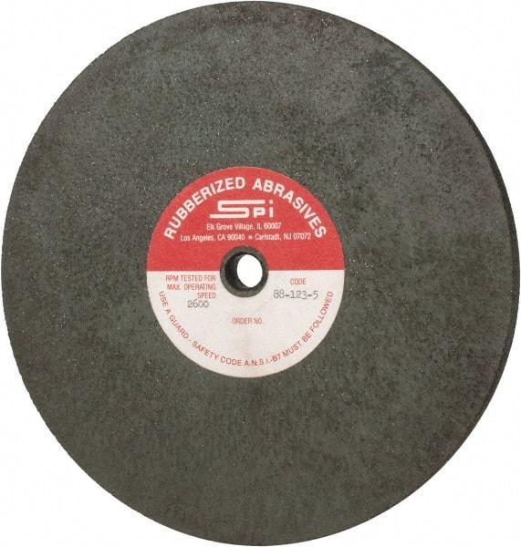 Made in USA - 8" Diam x 1/2" Hole x 3/8" Thick, 46 Grit Surface Grinding Wheel - Aluminum Oxide/Silicon Carbide Blend, Coarse Grade, 2,600 Max RPM - Industrial Tool & Supply