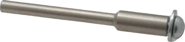Made in USA - 1/8" Shank Rubberized Abrasive Point Mandrel - 1/8" Hole Compatibility, for Small Wheels - Industrial Tool & Supply