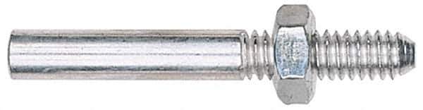 Made in USA - 1/4" Shank Rubberized Abrasive Point Mandrel - 1/4" Hole Compatibility, for Cones & Rubberized Points - Industrial Tool & Supply