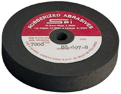 Made in USA - 4" Diam x 1/2" Hole x 3/4" Thick, 120 Grit Surface Grinding Wheel - Aluminum Oxide/Silicon Carbide Blend, Fine Grade, 5,250 Max RPM - Industrial Tool & Supply