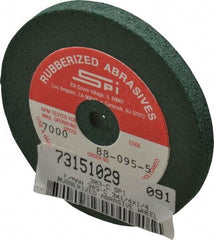 Made in USA - 3" Diam x 1/4" Hole x 1/4" Thick, 46 Grit Surface Grinding Wheel - Aluminum Oxide/Silicon Carbide Blend, Coarse Grade, 7,000 Max RPM - Industrial Tool & Supply