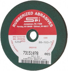 Made in USA - 4" Diam x 1/2" Hole x 1/4" Thick, 46 Grit Surface Grinding Wheel - Aluminum Oxide/Silicon Carbide Blend, Coarse Grade, 5,250 Max RPM - Industrial Tool & Supply