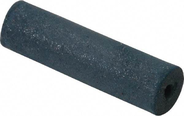 Made in USA - 1/4" Max Diam x 7/8" Long, Cylinder, Rubberized Point - Very Fine Grade, Silicon Carbide, 1/16" Arbor Hole, Unmounted - Industrial Tool & Supply