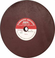 Made in USA - 8" Diam x 1/2" Hole x 1/2" Thick, 120 Grit Surface Grinding Wheel - Aluminum Oxide/Silicon Carbide Blend, Fine Grade, 2,600 Max RPM - Industrial Tool & Supply