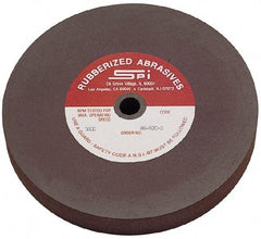 Made in USA - 6" Diam x 1/2" Hole x 1/4" Thick, 120 Grit Surface Grinding Wheel - Aluminum Oxide/Silicon Carbide Blend, Fine Grade, 3,500 Max RPM - Industrial Tool & Supply