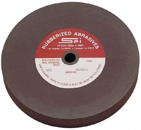 Made in USA - 6" Diam x 1/2" Hole x 1/8" Thick, 120 Grit Surface Grinding Wheel - Aluminum Oxide/Silicon Carbide Blend, Fine Grade, 3,500 Max RPM - Industrial Tool & Supply