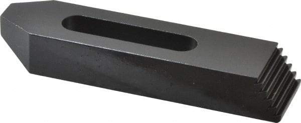 Gibraltar - M6, M8 & M10mm Stud, Steel, Plain Strap Clamp - 37mm Travel, 102mm OAL x 25mm Wide x 16mm High, Black Oxide Finish, Tapered Nose - Industrial Tool & Supply