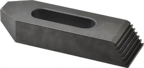 Gibraltar - M12mm Stud, Steel, Plain Strap Clamp - 33mm Travel, 102mm OAL x 32mm Wide x 16mm High, Black Oxide Finish, Tapered Nose - Industrial Tool & Supply