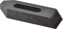 Gibraltar - M12mm Stud, Steel, Plain Strap Clamp - 33mm Travel, 102mm OAL x 32mm Wide x 16mm High, Black Oxide Finish, Tapered Nose - Industrial Tool & Supply