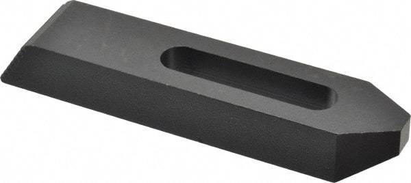 Gibraltar - M12mm Stud, Steel, Plain Strap Clamp - 52mm Travel, 152mm OAL x 32mm Wide x 19mm High, Black Oxide Finish, Tapered Nose - Industrial Tool & Supply