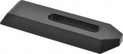 Gibraltar - M12mm Stud, Steel, Plain Strap Clamp - 52mm Travel, 152mm OAL x 32mm Wide x 19mm High, Black Oxide Finish, Tapered Nose - Industrial Tool & Supply