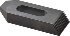 Gibraltar - M16mm Stud, Steel, Plain Strap Clamp - 30mm Travel, 102mm OAL x 38mm Wide x 19mm High, Black Oxide Finish, Tapered Nose - Industrial Tool & Supply