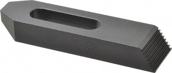 Gibraltar - M16mm Stud, Steel, Plain Strap Clamp - 49mm Travel, 152mm OAL x 38mm Wide x 22mm High, Black Oxide Finish, Tapered Nose - Industrial Tool & Supply