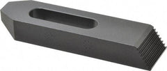 Gibraltar - M16mm Stud, Steel, Plain Strap Clamp - 49mm Travel, 152mm OAL x 38mm Wide x 22mm High, Black Oxide Finish, Tapered Nose - Industrial Tool & Supply