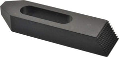 Gibraltar - M20mm Stud, Steel, Plain Strap Clamp - 49mm Travel, 152mm OAL x 38mm Wide x 25mm High, Black Oxide Finish, Tapered Nose - Industrial Tool & Supply