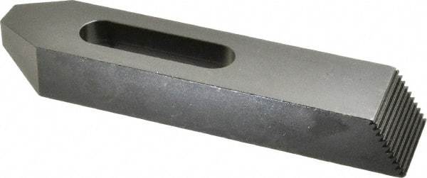 Gibraltar - M20mm Stud, Steel, Plain Strap Clamp - 56mm Travel, 203mm OAL x 45mm Wide x 29mm High, Black Oxide Finish, Tapered Nose - Industrial Tool & Supply