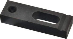 Gibraltar - 1/4" Stud, Medium Carbon Steel, Strap Clamp - 1/2" Travel, 2" OAL x 5/8" Wide x 3/8" High, Black Oxide Finish, Radius Nose - Industrial Tool & Supply