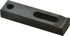 Gibraltar - 1/4" Stud, Medium Carbon Steel, Strap Clamp - 1/2" Travel, 2-1/2" OAL x 5/8" Wide x 3/8" High, Black Oxide Finish, Radius Nose - Industrial Tool & Supply