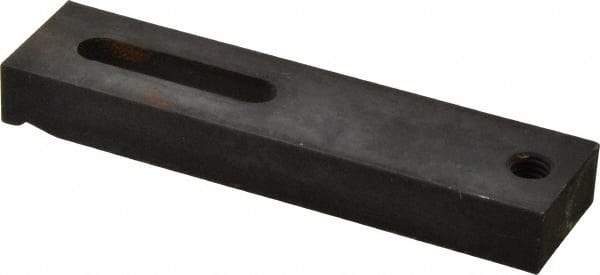 Gibraltar - 3/8" Stud, Medium Carbon Steel, Strap Clamp - 1-1/2" Travel, 5" OAL x 1-1/4" Wide x 5/8" High, Black Oxide Finish, Radius Nose - Industrial Tool & Supply