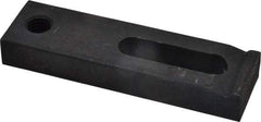 Gibraltar - 1/2" Stud, Medium Carbon Steel, Strap Clamp - 1-1/2" Travel, 4-1/2" OAL x 1-1/4" Wide x 5/8" High, Black Oxide Finish, Radius Nose - Industrial Tool & Supply