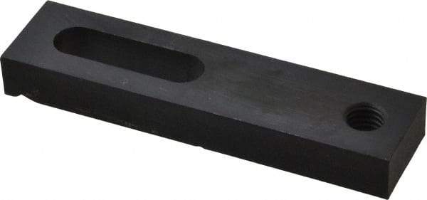 Gibraltar - 1/2" Stud, Medium Carbon Steel, Strap Clamp - 1-1/2" Travel, 5" OAL x 1-1/4" Wide x 5/8" High, Black Oxide Finish, Radius Nose - Industrial Tool & Supply