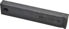 Gibraltar - 1/2" Stud, Medium Carbon Steel, Strap Clamp - 1-1/2" Travel, 6" OAL x 1-1/4" Wide x 5/8" High, Black Oxide Finish, Radius Nose - Industrial Tool & Supply