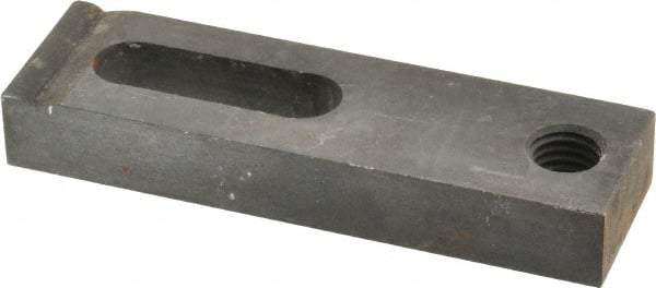 Gibraltar - 5/8" Stud, Medium Carbon Steel, Strap Clamp - 1-1/2" Travel, 5" OAL x 1-1/2" Wide x 3/4" High, Black Oxide Finish, Radius Nose - Industrial Tool & Supply