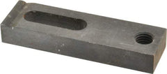 Gibraltar - 5/8" Stud, Medium Carbon Steel, Strap Clamp - 1-1/2" Travel, 5" OAL x 1-1/2" Wide x 3/4" High, Black Oxide Finish, Radius Nose - Industrial Tool & Supply