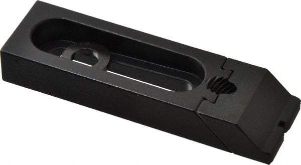 Gibraltar - 4-1/8" OAL x 1-1/4" Overall Width, Low Grip Nose, Steel Manual Edge Clamp - Black Oxide Coating, 5/8" High, 3/8" Socket Cap Screw Slot, 2" Travel - Industrial Tool & Supply