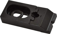 Gibraltar - 3-5/16" OAL x 1-1/2" Overall Width, Low Grip Nose, Steel Manual Edge Clamp - Black Oxide Coating, 3/4" High, 1/2" Socket Cap Screw Slot, 3/4" Travel - Industrial Tool & Supply