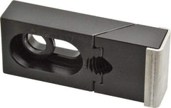 Gibraltar - 3-5/16" OAL x 1-1/2" Overall Width, Standard Grip Nose, Steel Manual Edge Clamp - Black Oxide Coating, 3/4" High, 1/2" Socket Cap Screw Slot, 3/4" Travel - Industrial Tool & Supply