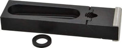 Gibraltar - 5-3/16" OAL x 1-1/2" Overall Width, Standard Grip Nose, Steel Manual Edge Clamp - Black Oxide Coating, 3/4" High, 1/2" Socket Cap Screw Slot, 2-1/2" Travel - Industrial Tool & Supply