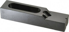 Gibraltar - 6-1/8" OAL x 1-1/2" Overall Width, High Grip Nose, Steel Manual Edge Clamp - Black Oxide Coating, 1-1/4" High, 1/2" Socket Cap Screw Slot, 2-1/4" Travel - Industrial Tool & Supply